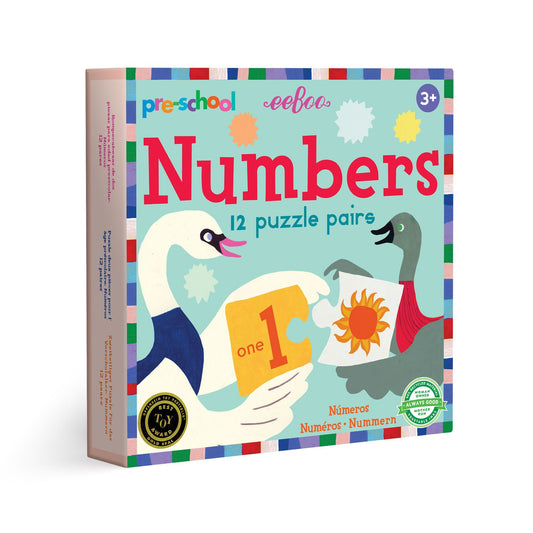 Preschool Numbers Educational Puzzle Pairs eeBoo