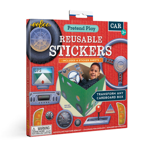 Car Pretend Play Reusable Sticker Set