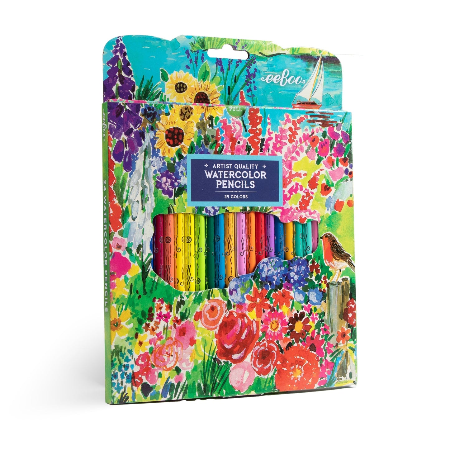  Seaside Garden 24 Watercolor Pencils | Unique Great Gifts for Kids & Adults 