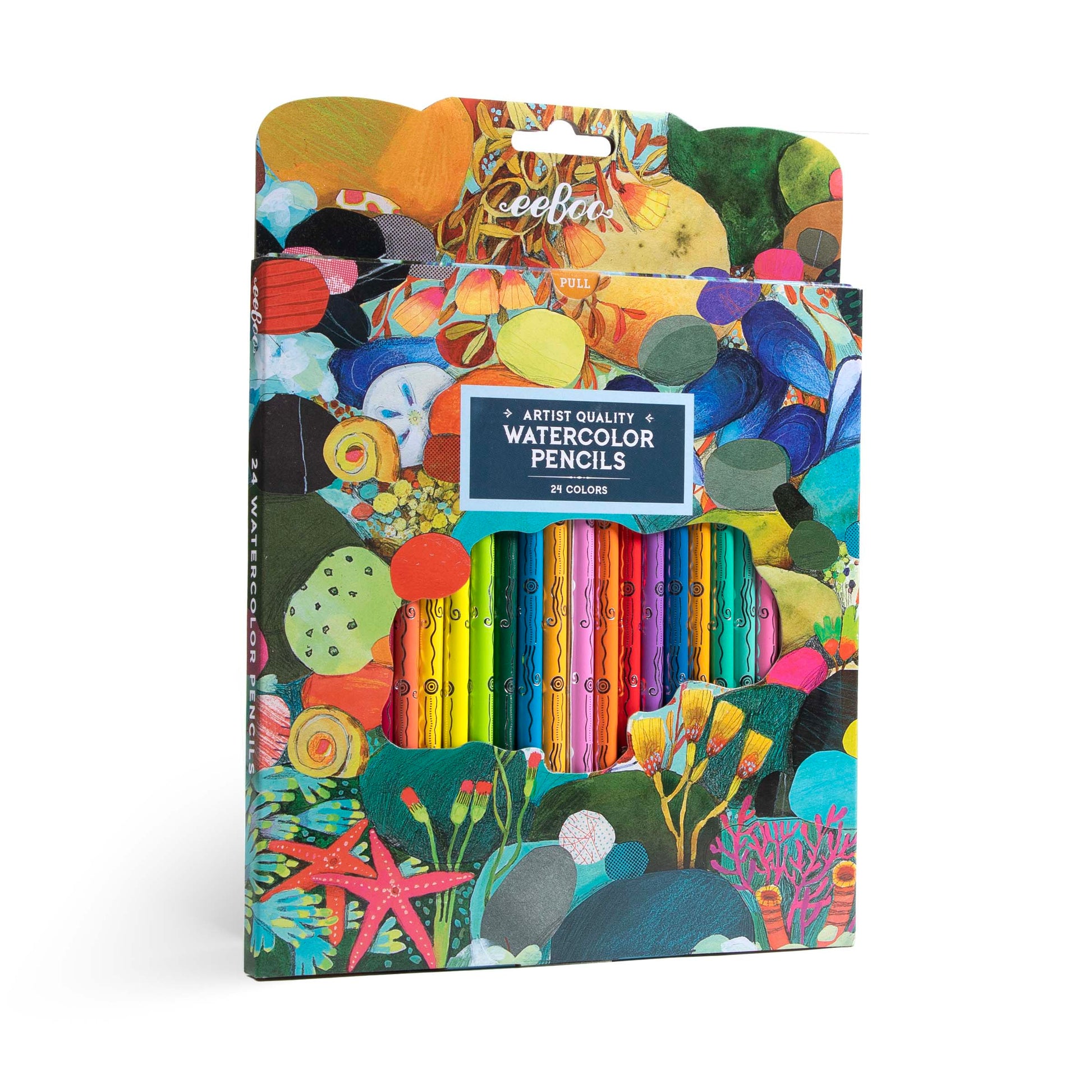 Tidepool 24 Watercolor Pencils | Unique Great Gifts for Kids & Adults 