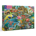 Love of Amphibians 100 Piece Puzzle by eeBoo | Unique Fun Gifts
