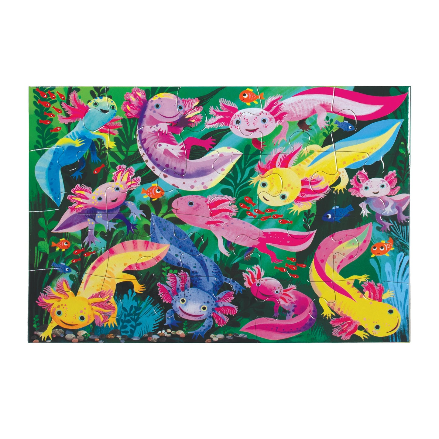 Axolotl Animal 20 Piece Puzzle by eeBoo | Unique Fun Gifts for Ages 3+