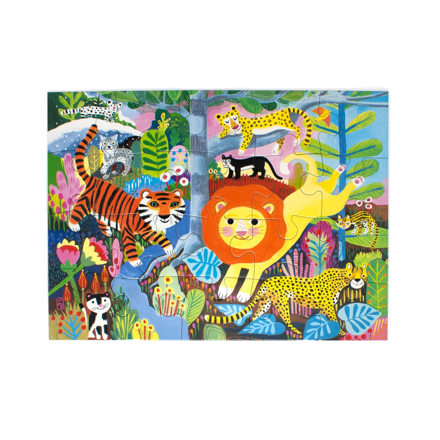 Big Jungle Cats 20 Piece Jigsaw Puzzle | Unique Gifts for Ages 3+