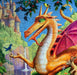 Dragon Castle 64 Piece Fantasy Jigsaw Puzzle | eeBoo Large Piece Puzzles | Amazing Gifts for Kids 5+