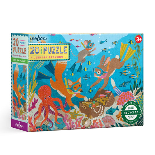 Eeboo Puzzle - 5 pièces - 3-12 Briques - Moments amusants