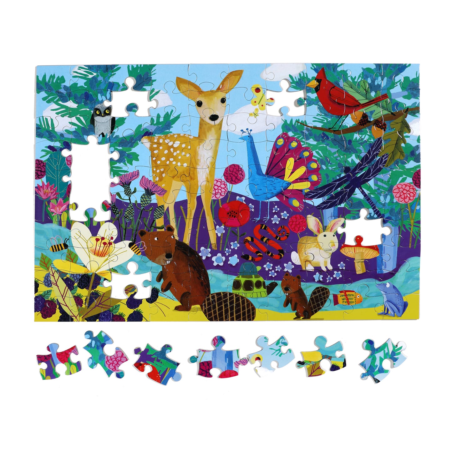 Life on Earth 100 Piece Puzzle by eeBoo Unique Gifts for Kids Ages 5+