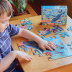 Sharks and Friends 20 Piece Puzzle | Unique Fun Gifts for Kids Ages 3+