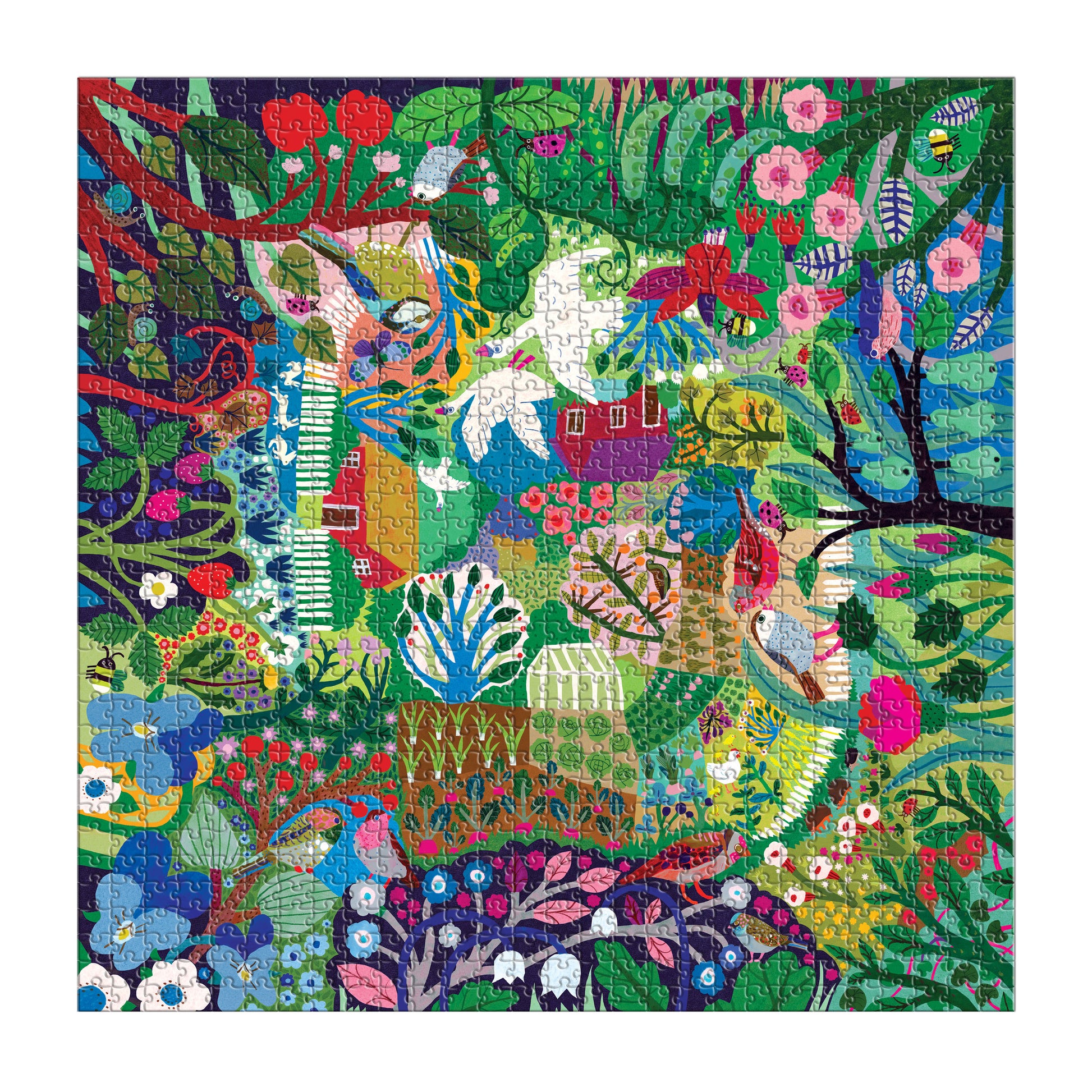 Bountiful Garden 1000 Piece Jigsaw Puzzle | eeBoo Piece & Love | Gifts for Nature Lovers