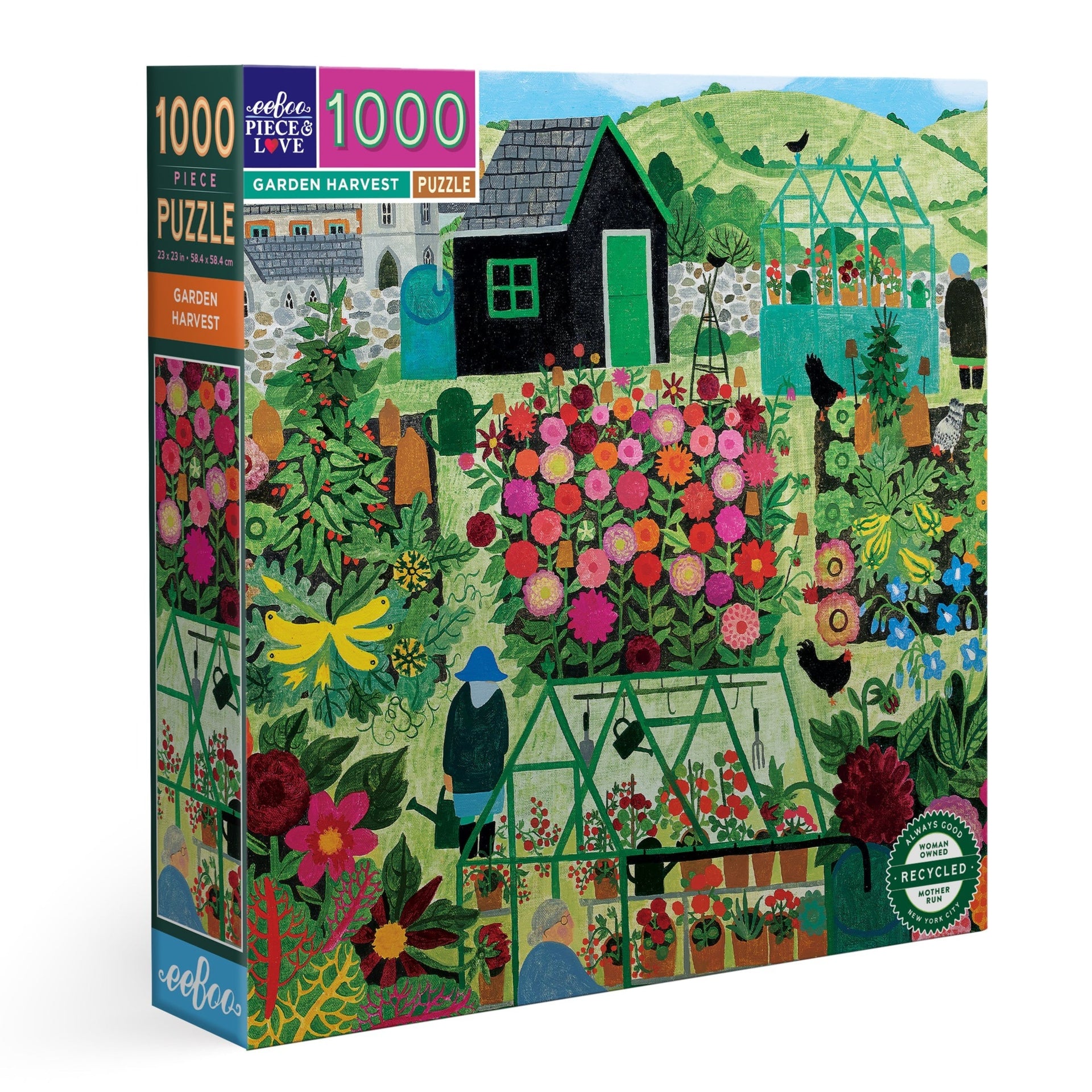 Educa 1000-Piece Jigsaw Puzzle - Beautiful Garden Scene With Premium Quality Pieces