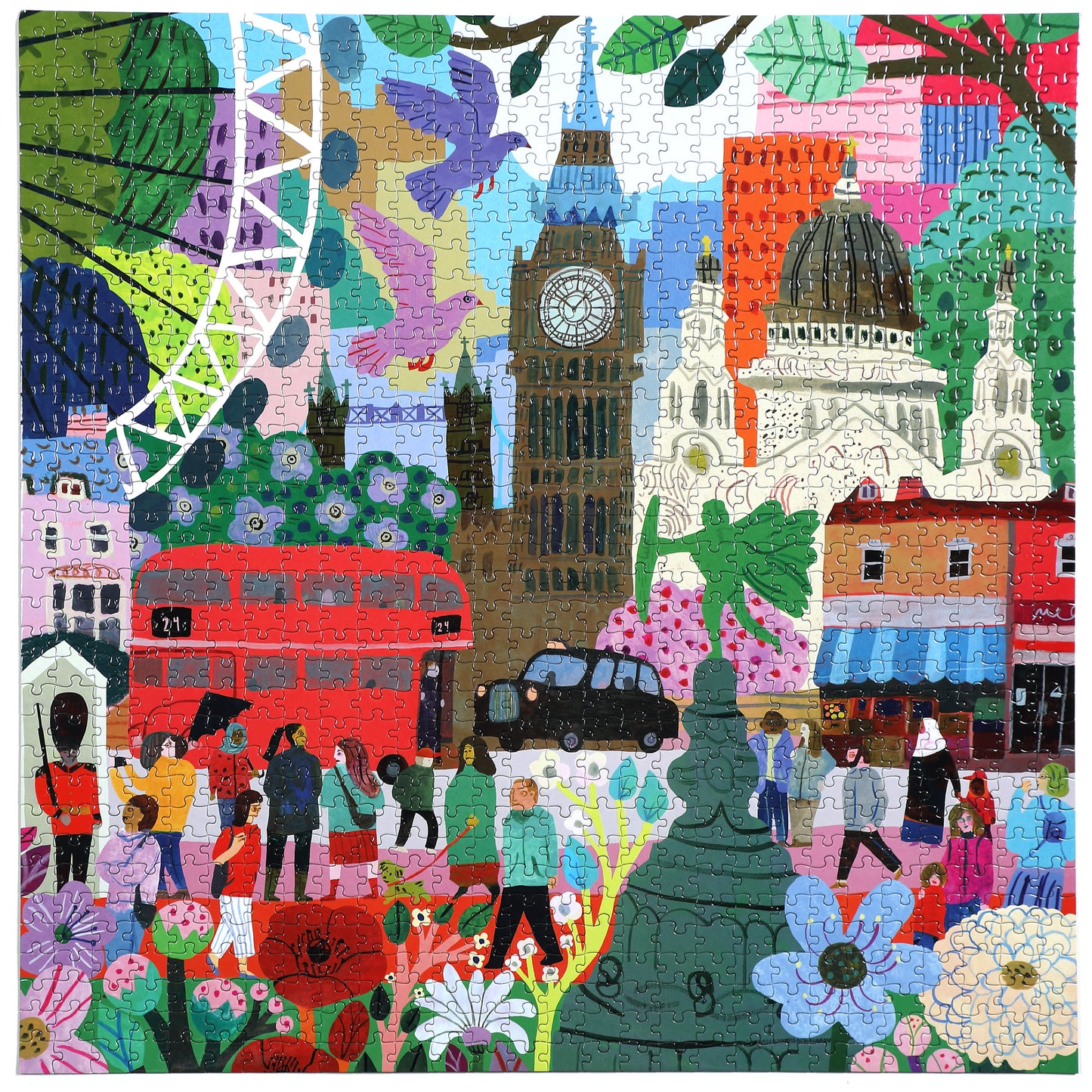 London England Life Big Ben 1000 Piece Jigsaw Puzzle | eeBoo Piece & Love | Gifts for Travel Lovers