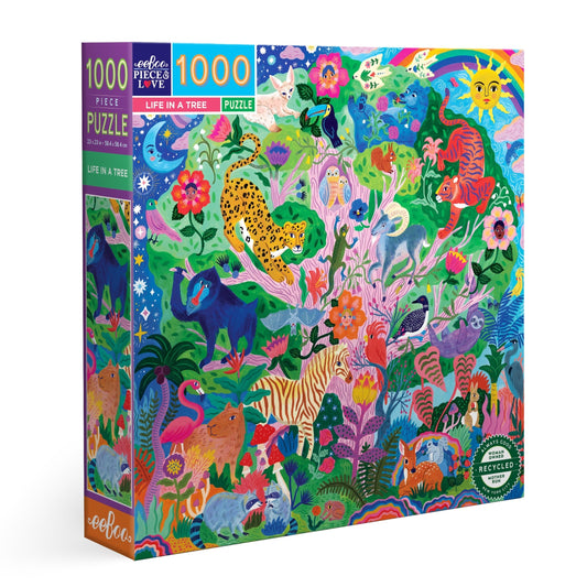 Life in a Tree 1000 Piece Puzzle by eeBoo | Unique Beautiful Gifts