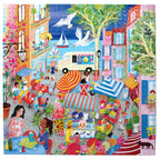 Marketplace in France 1000 Piece Seaside Jigsaw Puzzle | Unique Gifts for 14+