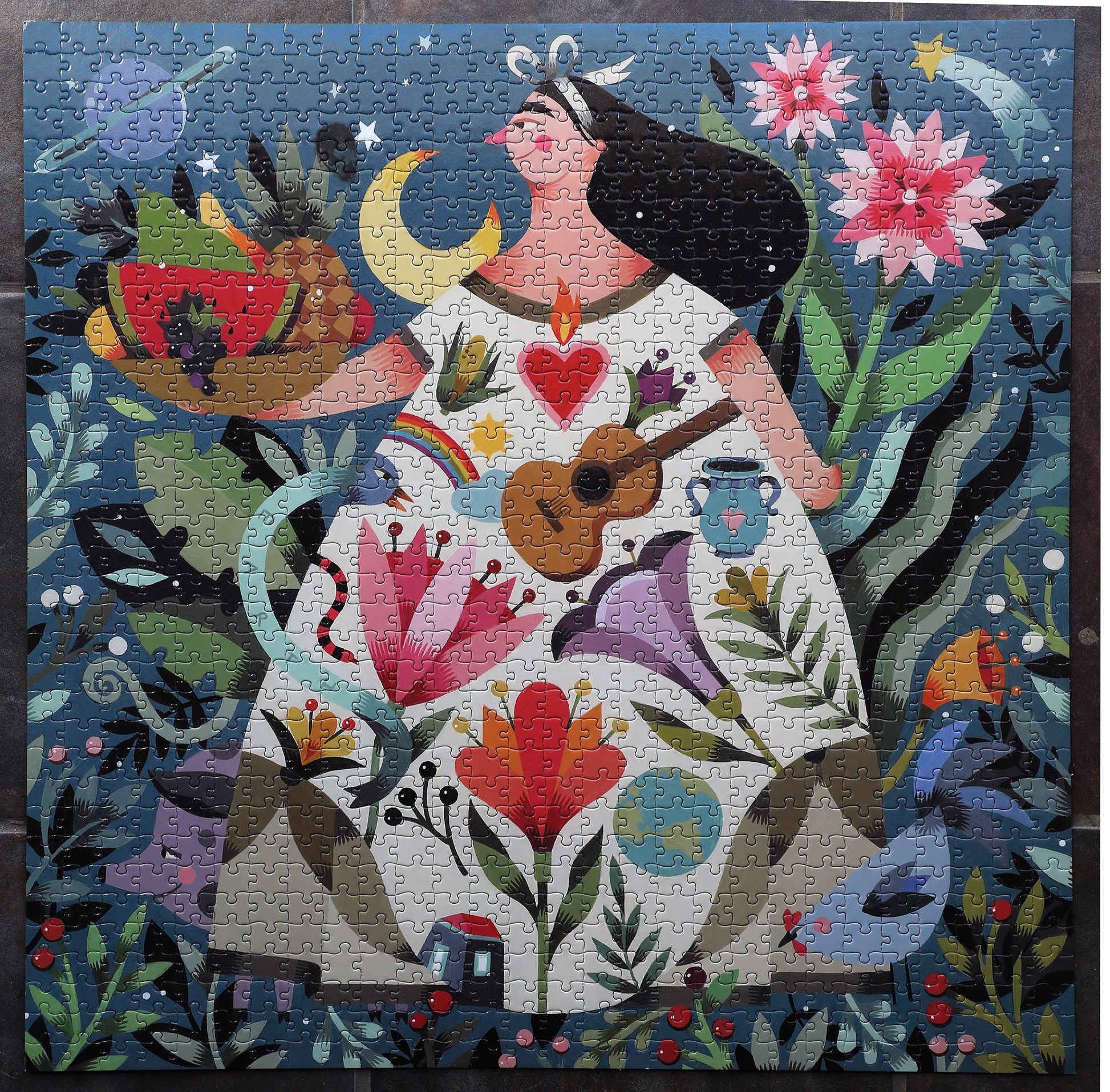 Mother Earth 1000 Piece Jigsaw Puzzle  eeBoo Piece & Love | Gifts for Mom Grandma Wife Women 
