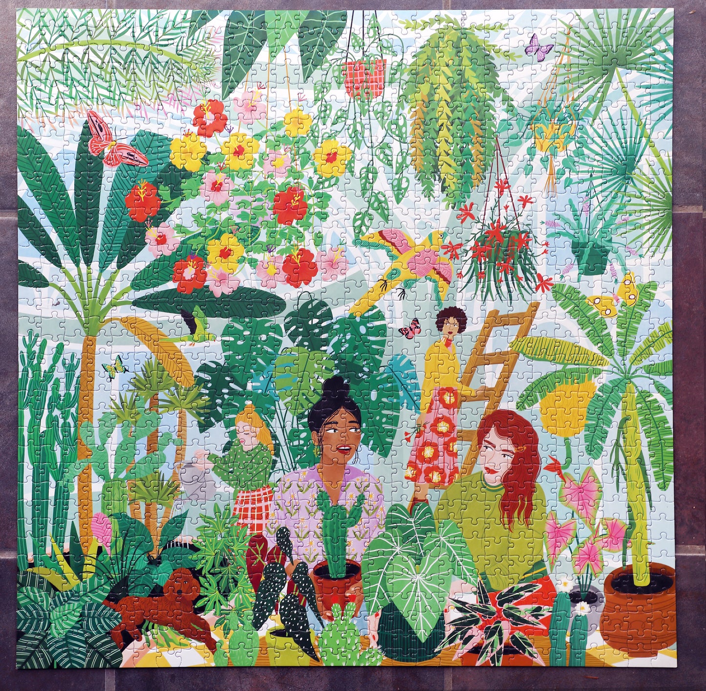 Plant Ladies Garden 1000 Piece Jigsaw Puzzle | eeBoo Piece & Love | Amazing Gifts for Plant Lovers