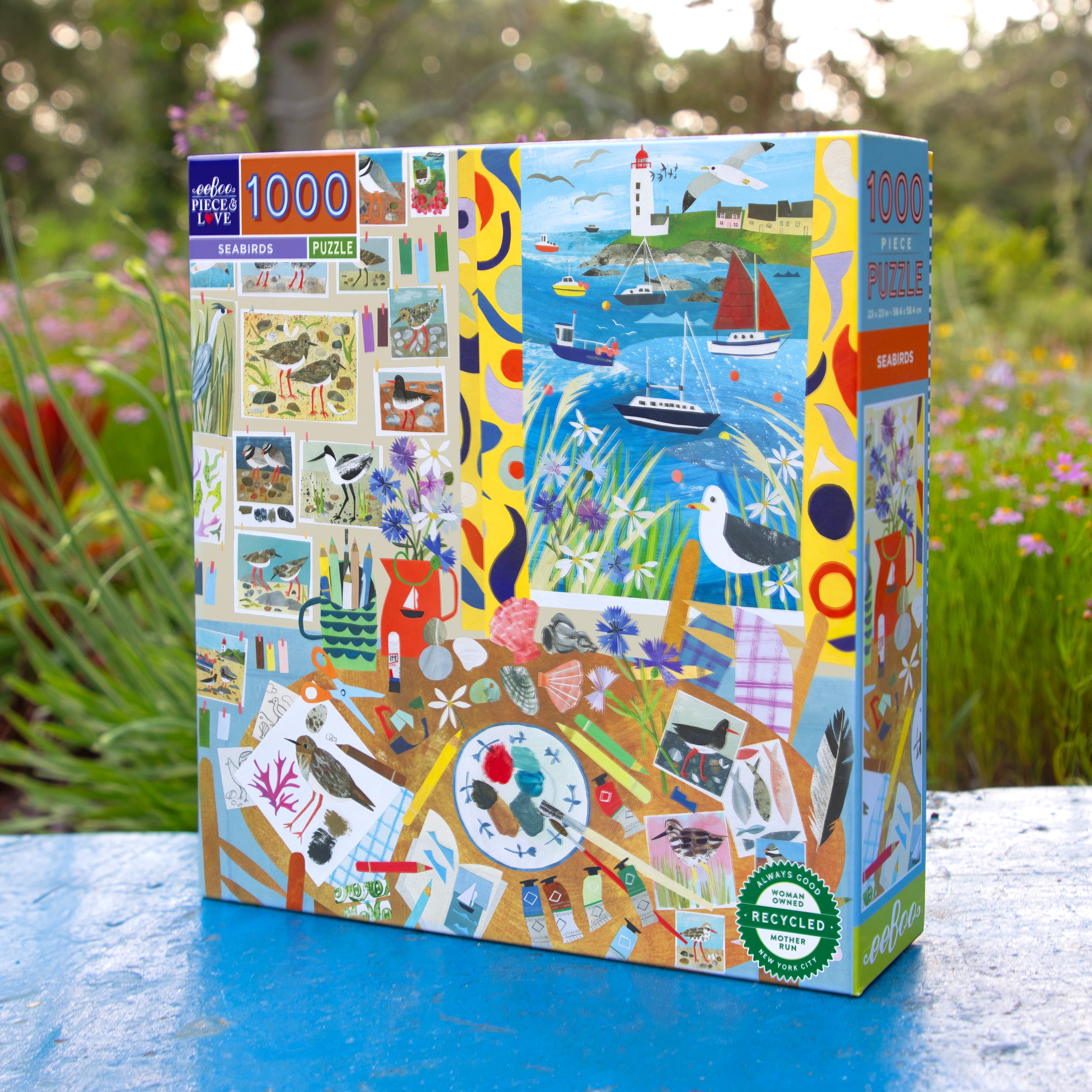 Seabirds 1000 Piece Puzzle by eeBoo | Unique Beautiful Gifts