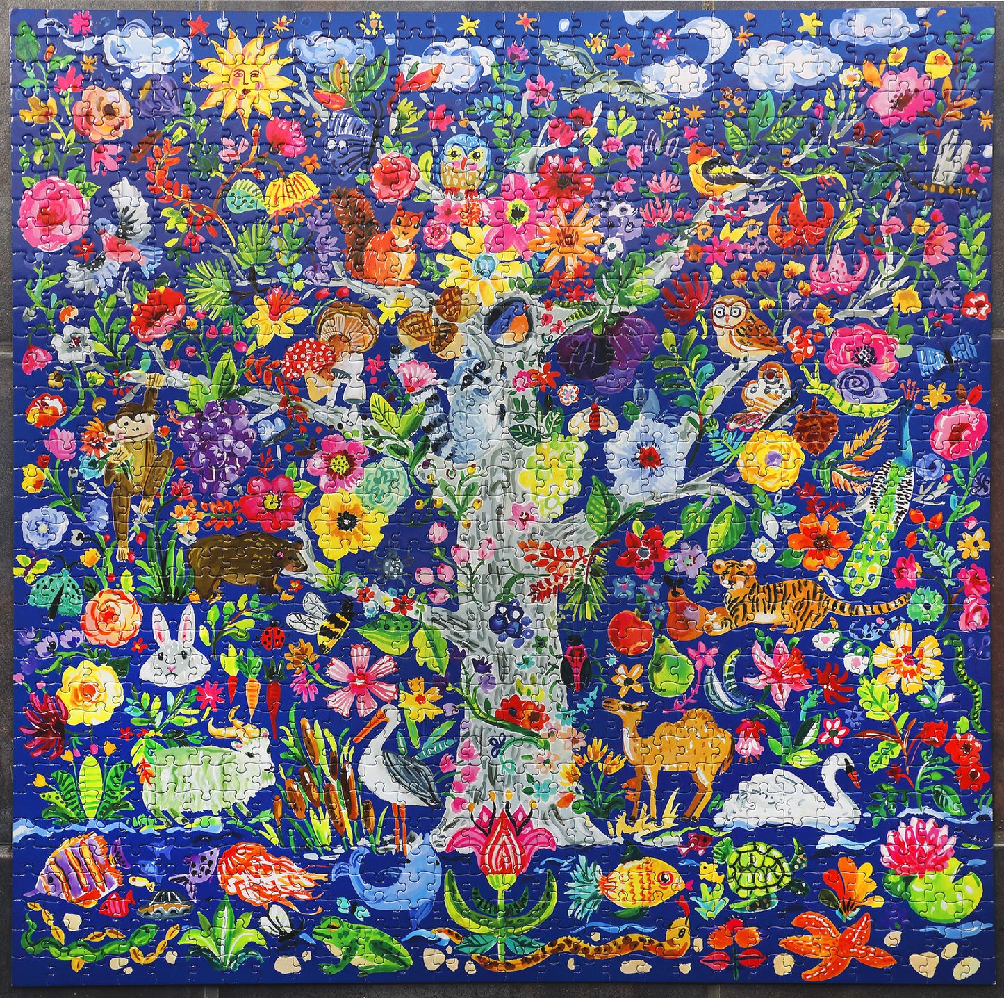 Tree of Life 1000 Piece Jigsaw Nature Puzzle | eeBoo Piece & Love | Gifts for Nature Lovers