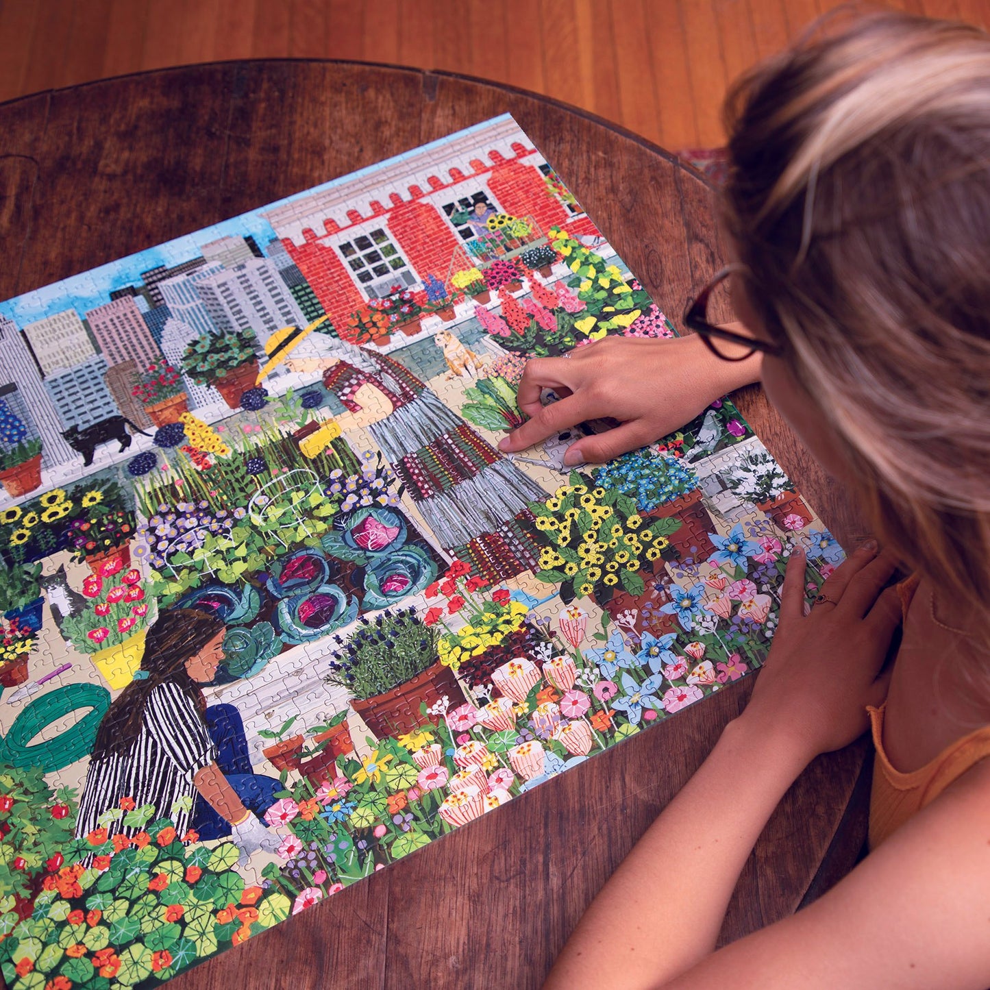 Urban Gardening 1000 Piece Jigsaw Puzzle eeBoo Piece & Love Puzzles for Adults Gifts for Gardeners