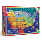 This Land is Your Land United States 100 Piece Jigsaw Puzzle eeBoo 5+