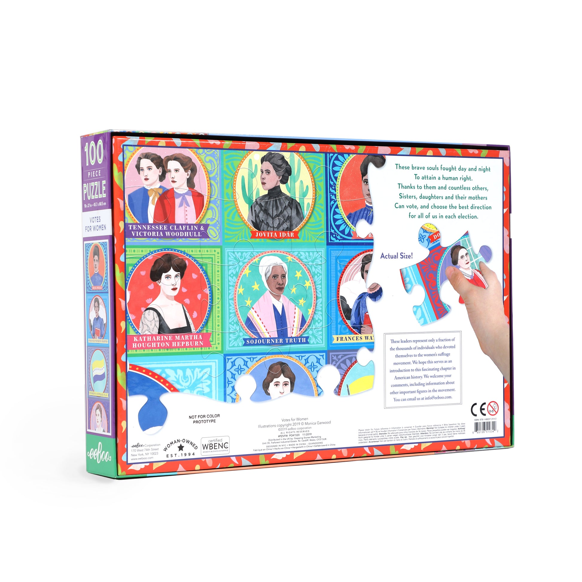 DISCO Votes for Women 100 Piece Puzzle eeboo-store