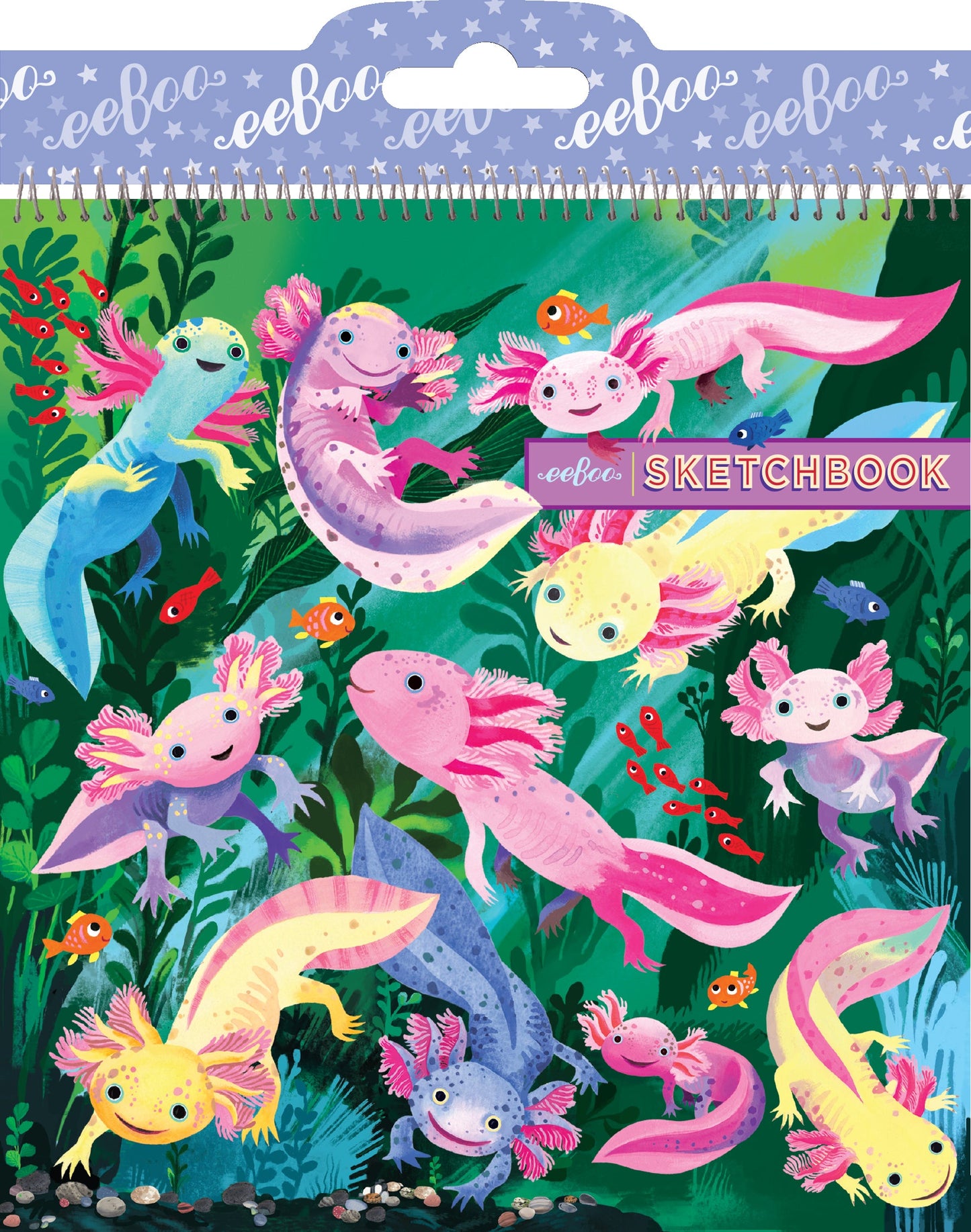 Axolotl Square Sketchbook by eeBoo | Unique Fun Gifts