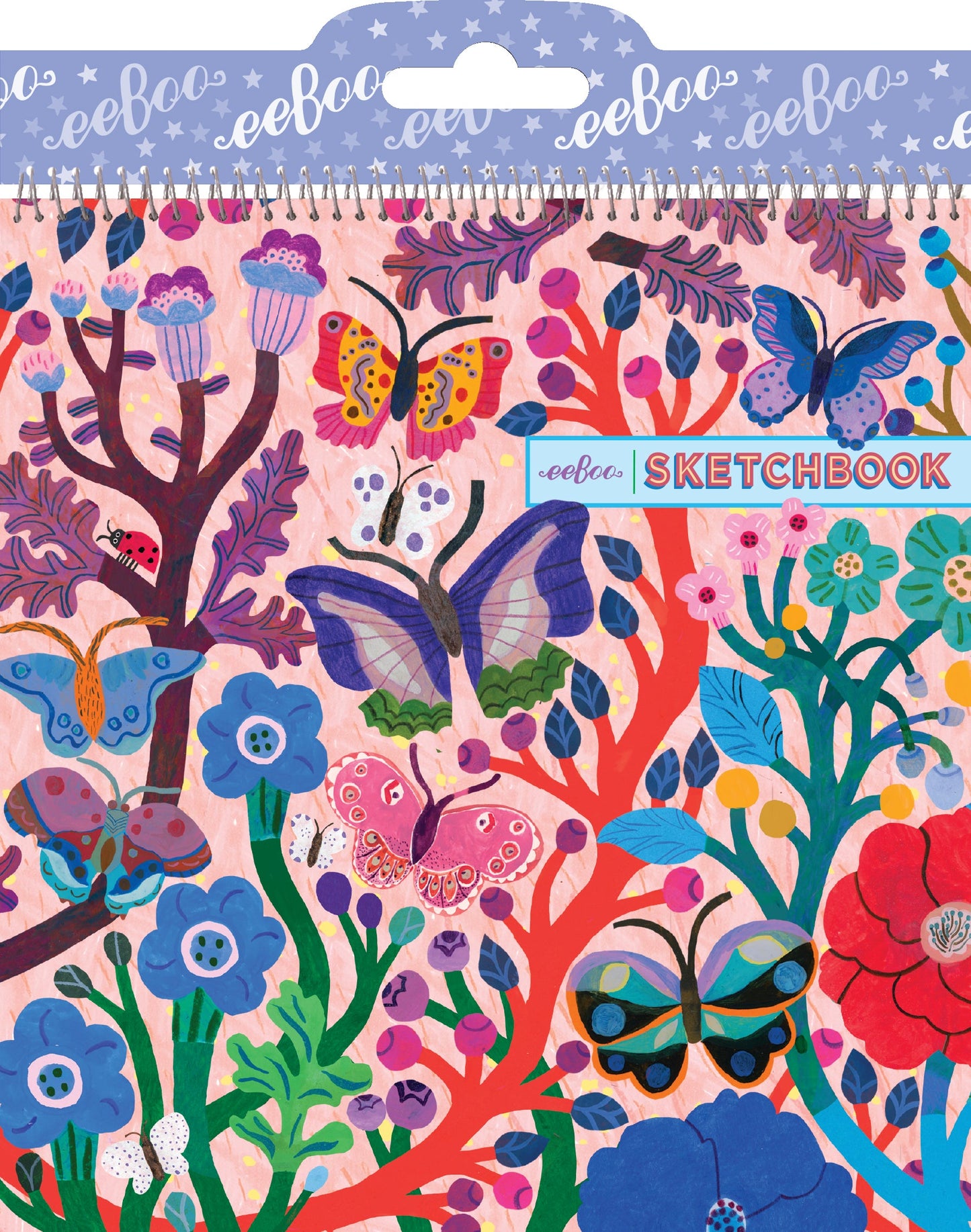 Butterflies Square Sketchbook by eeBoo | Unique Fun Gifts