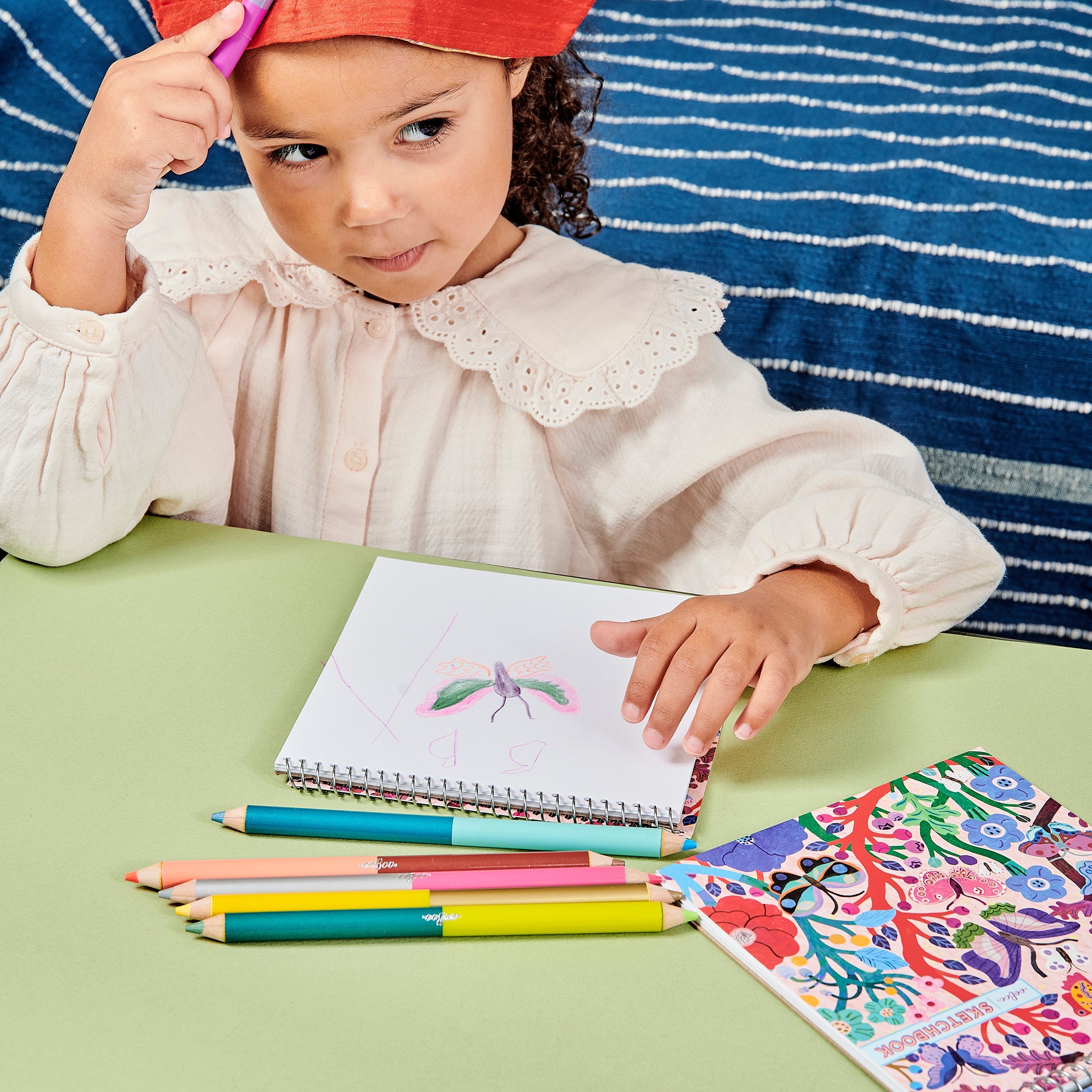 Butterflies Square Sketchbook by eeBoo | Unique Fun Gifts