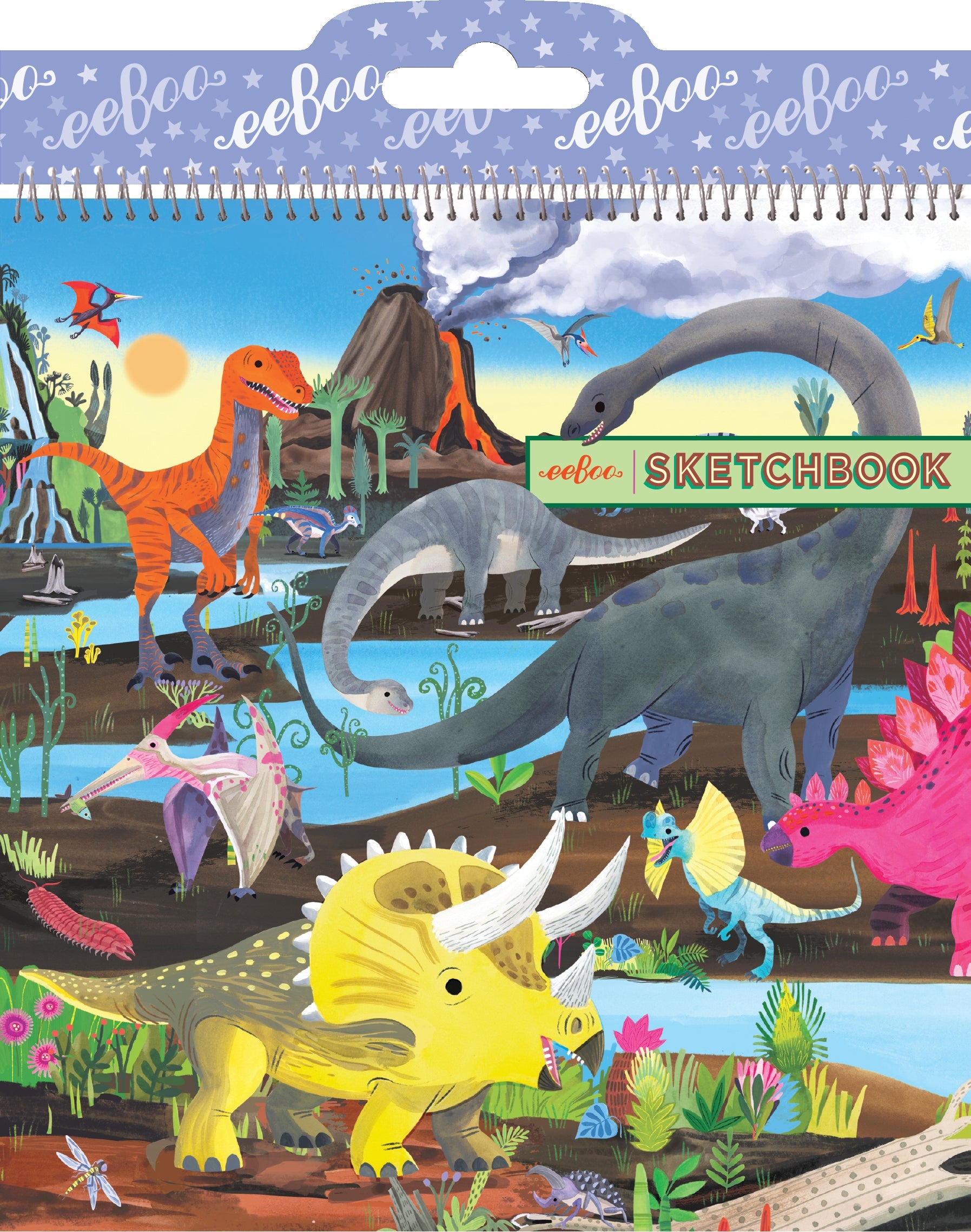 Dinosaur Square Sketchbook by eeBoo | Unique Fun Gifts