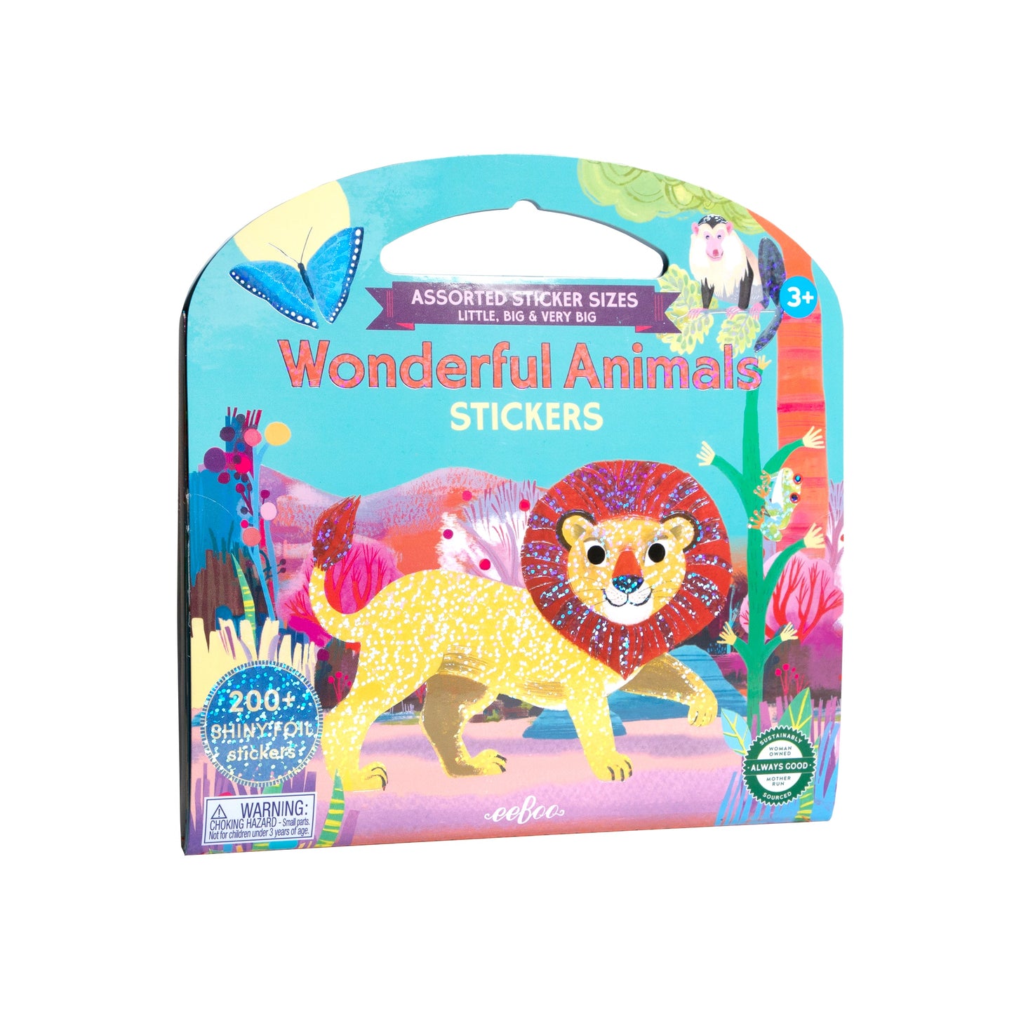 Wonderful Animals Shiny Stickers Book by eeBoo | Unique Fun Gifts