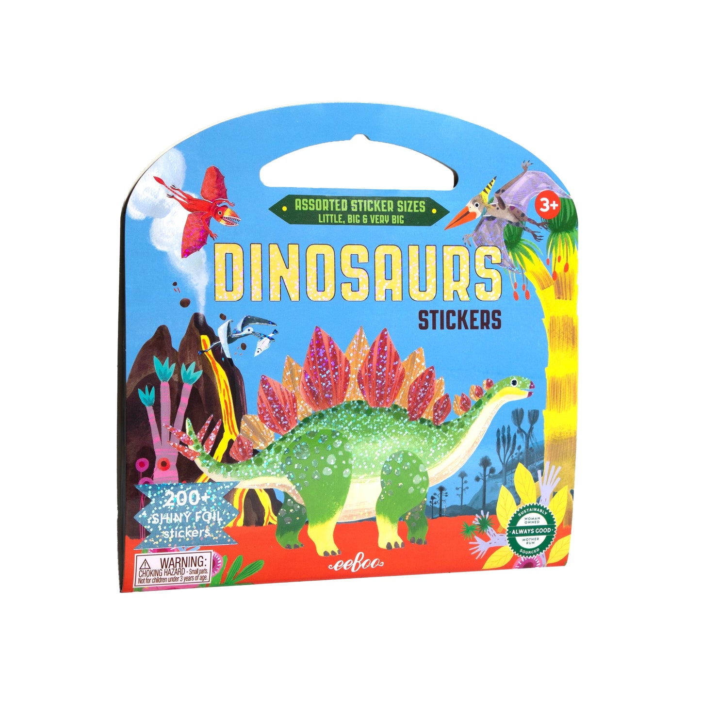 Dinosaurs Shiny Sticker Book by eeBoo | Unique Fun Gifts
