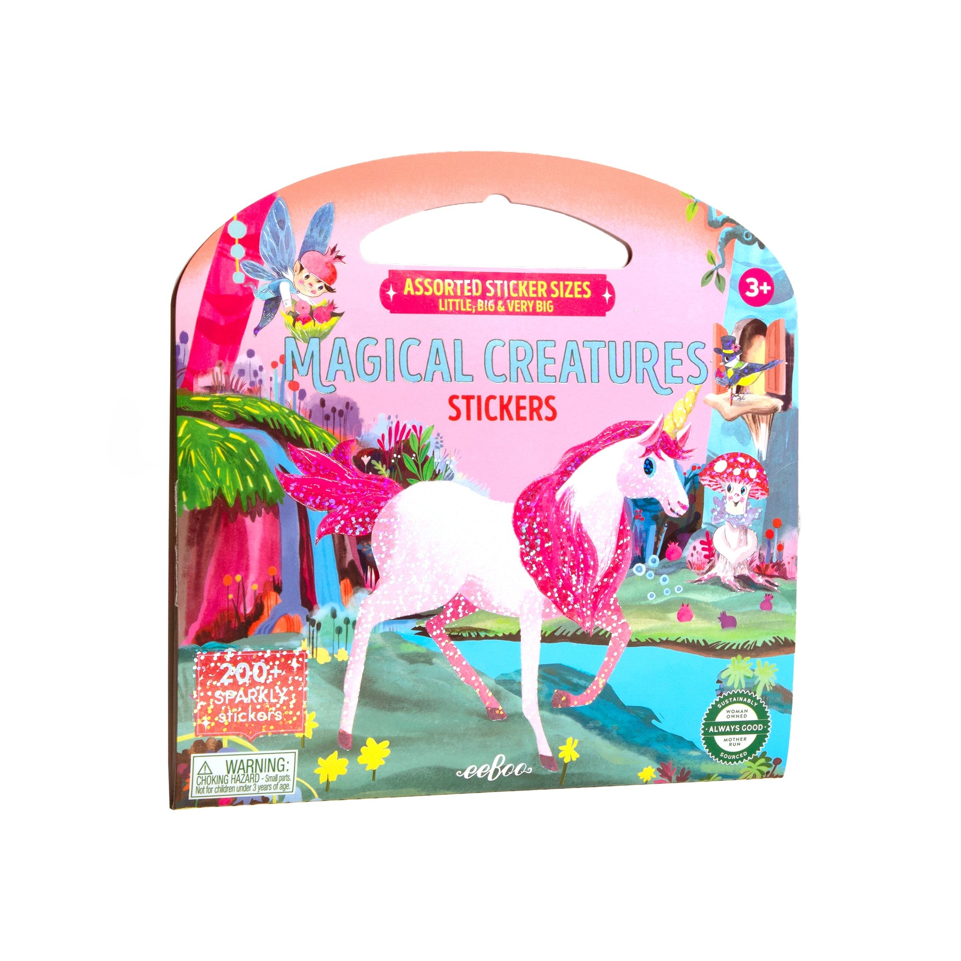 Magical Creatures Shiny Sticker Book by eeBoo | Unique Fun Gifts