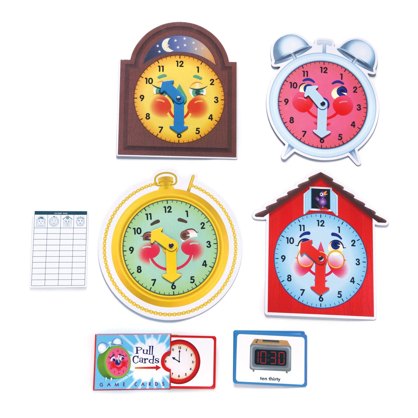 Time Telling Learn to Read a Clock Award Winning Game by eeBoo for Kids Ages 5+
