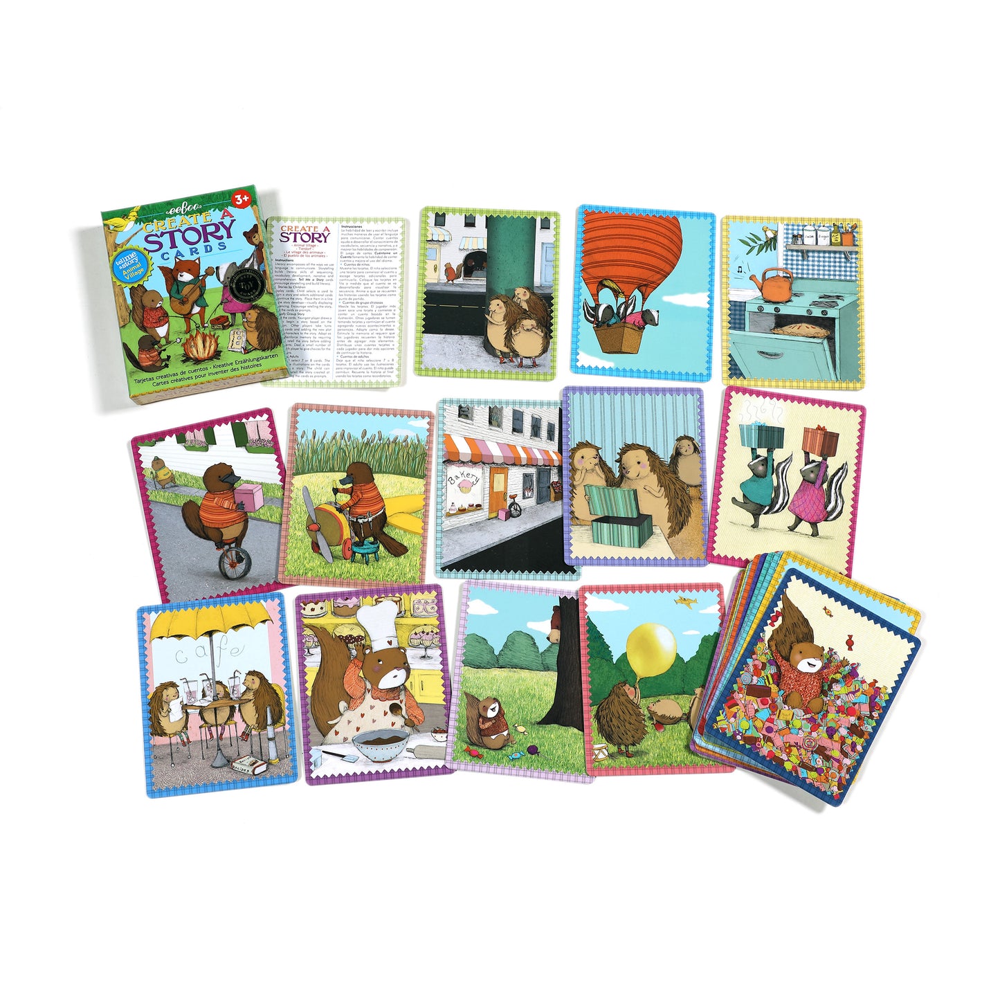 Animal Village Create and Tell Me A Story Cards eeBoo Fun for Kids 3+