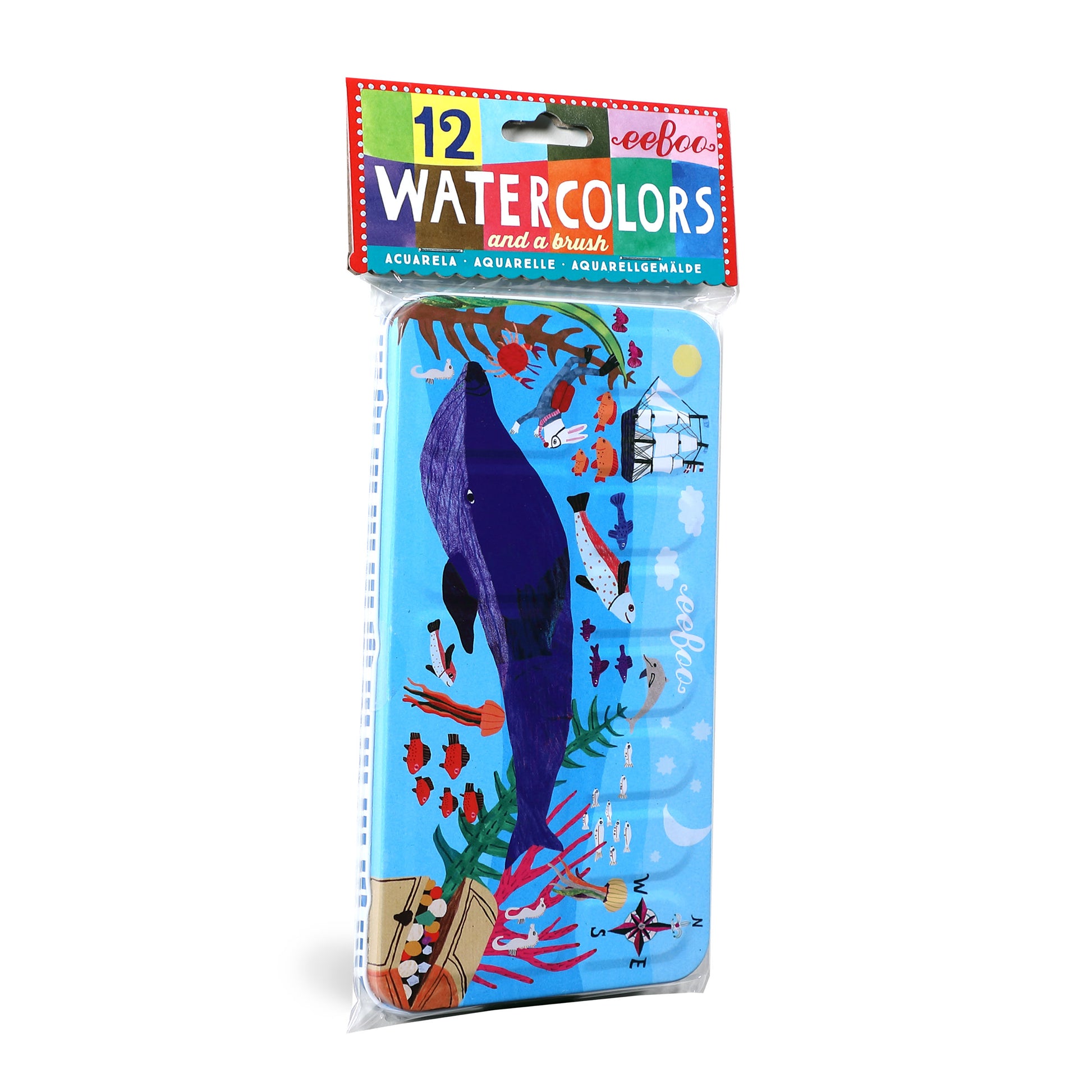 In the Sea Watercolors and Pad Bundle |  Gifts by eeBoo