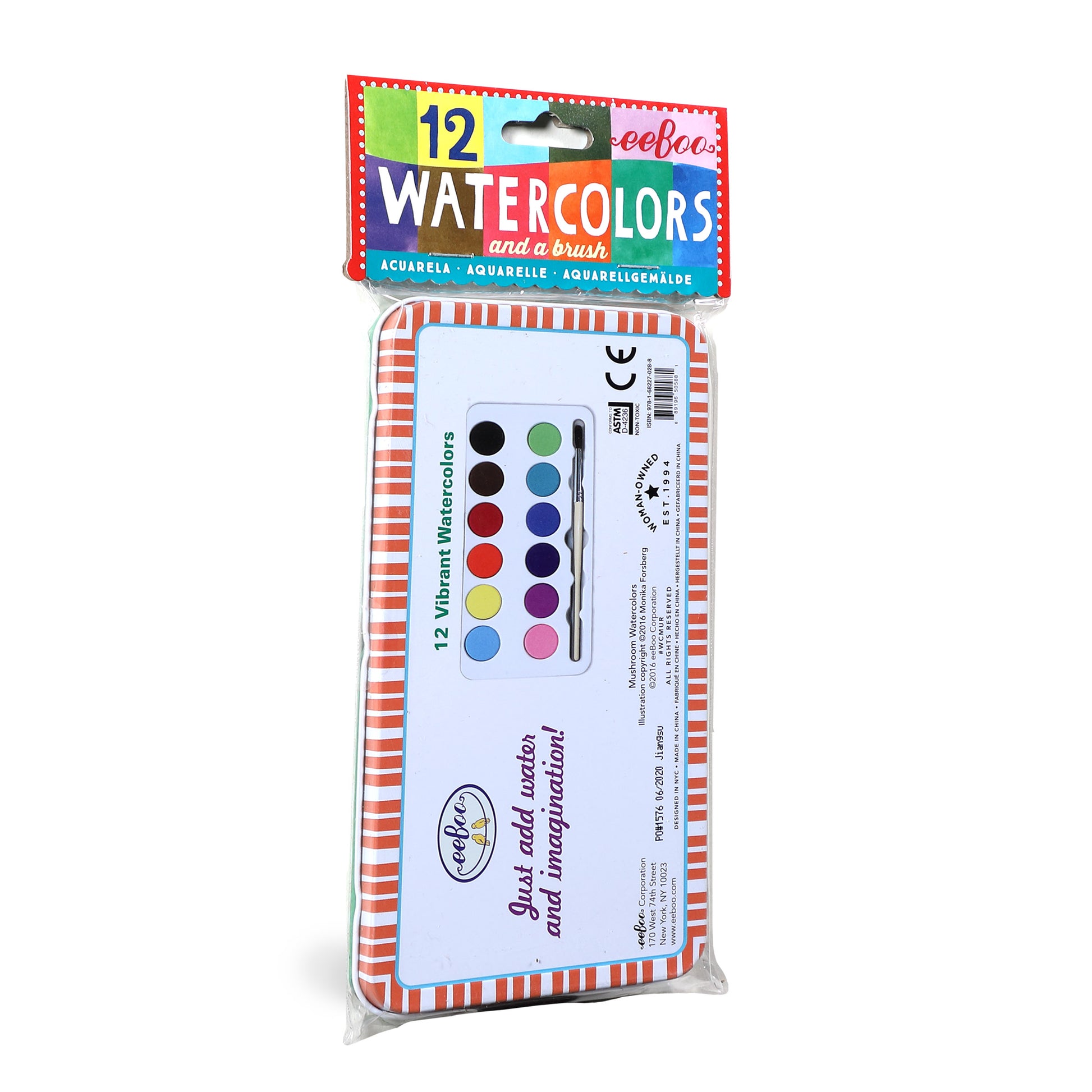 Woodland Watercolors and Pad Bundle |  Gifts by eeBoo