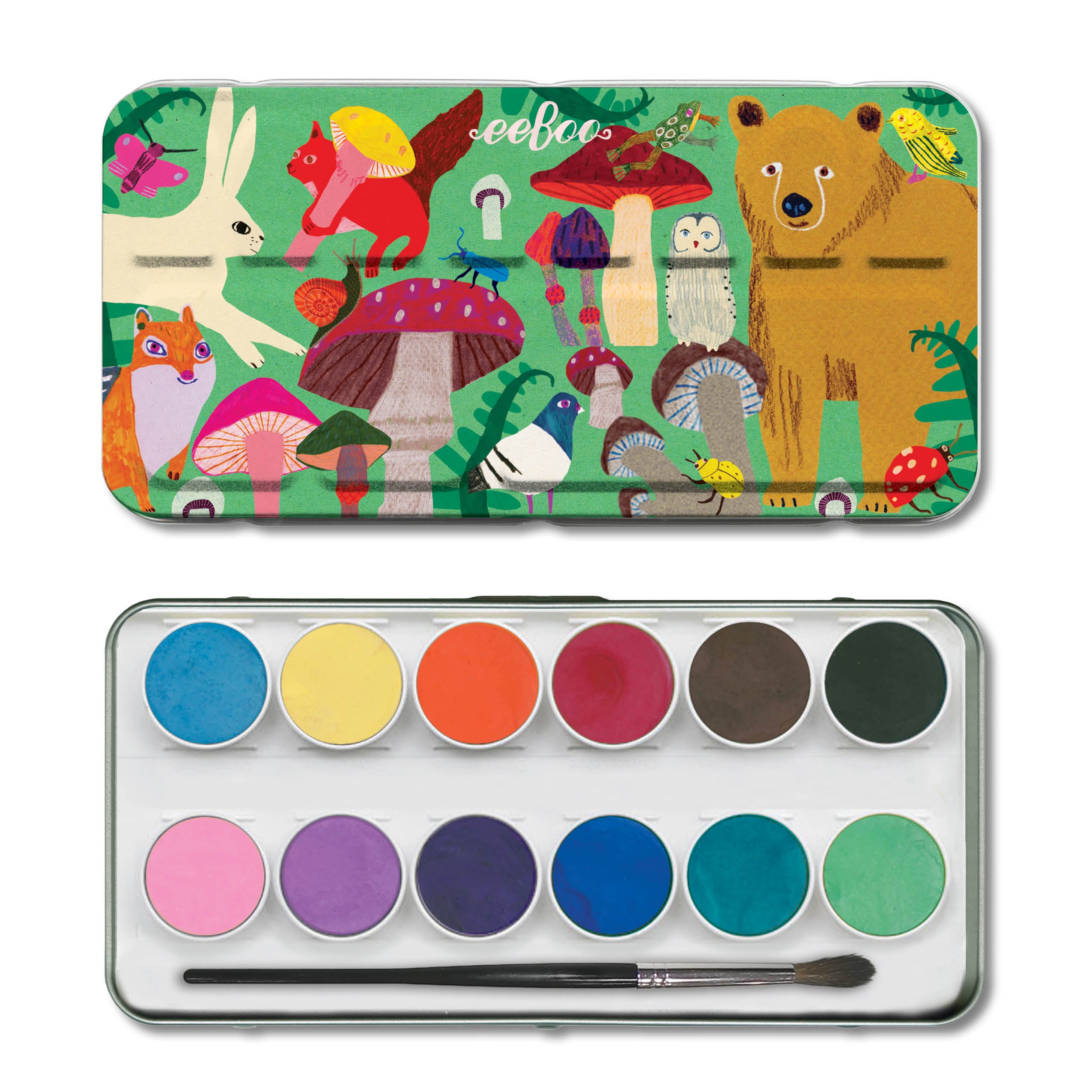 Woodland Watercolors and Pad Bundle |  Gifts by eeBoo